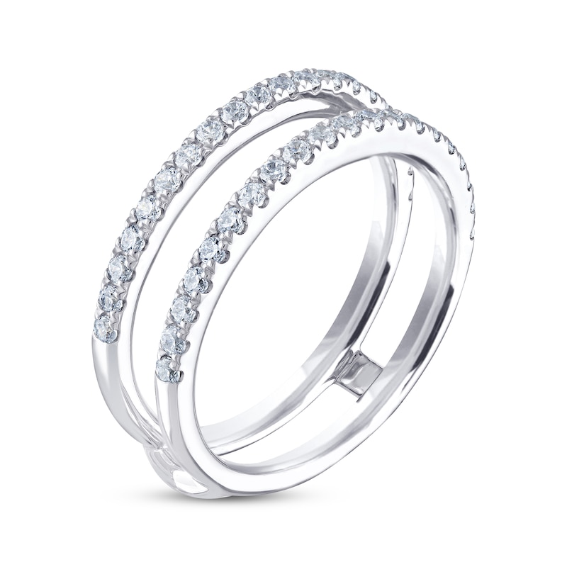 Main Image 2 of THE LEO Diamond Enhancer Ring 1/2 ct tw Round-cut 14K White Gold