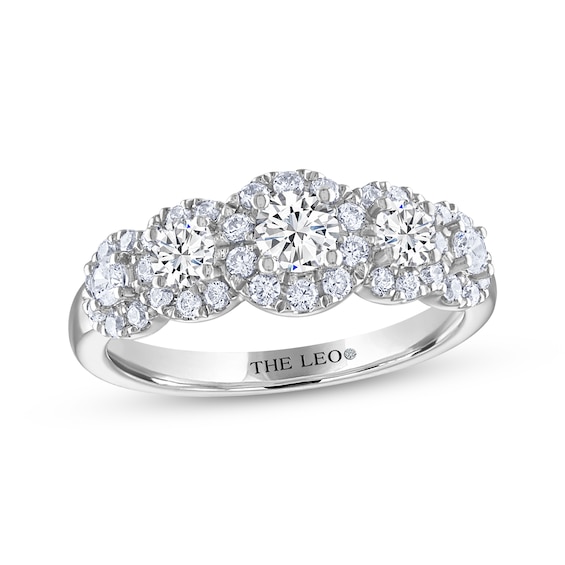 THE LEO Diamond Round-Cut Anniversary Band 1 ct tw 14K White Gold