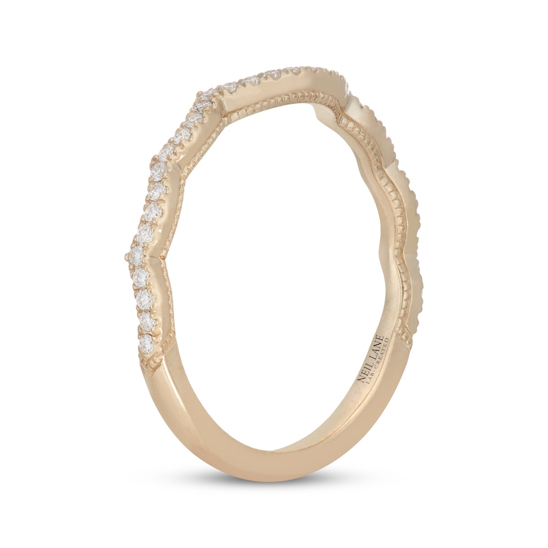 Main Image 2 of Neil Lane Artistry Lab-Grown Diamond Contour Wedding Band 1/6 ct tw 14K Yellow Gold