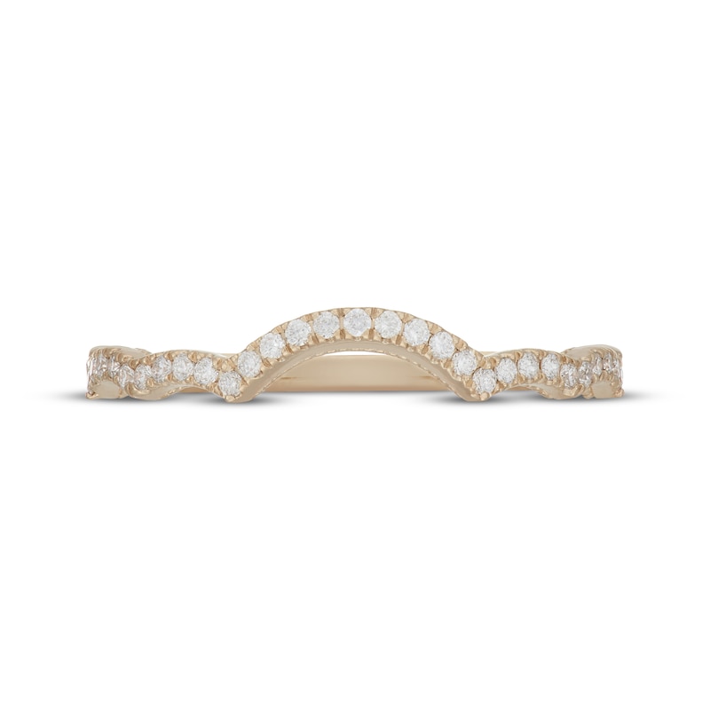Main Image 3 of Neil Lane Artistry Lab-Grown Diamond Contour Wedding Band 1/6 ct tw 14K Yellow Gold
