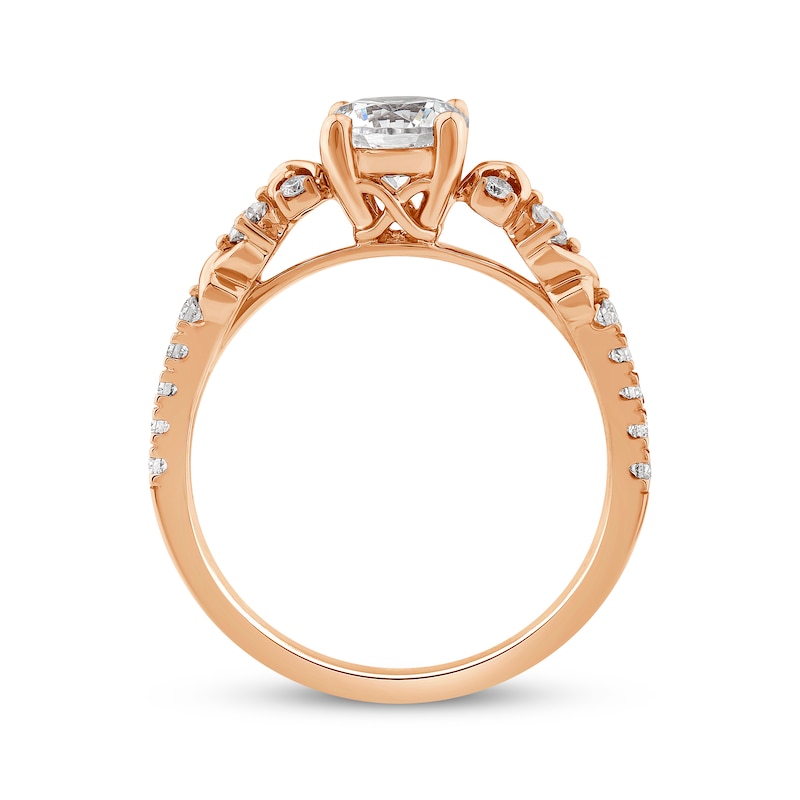 Main Image 2 of Round-Cut Diamond Engagement Ring 1-1/5 ct tw 14K Rose Gold