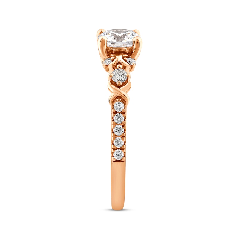Main Image 3 of Round-Cut Diamond Engagement Ring 1-1/5 ct tw 14K Rose Gold