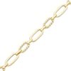 Thumbnail Image 2 of Oval Link Twist Bracelet 10K Yellow Gold 7.5&quot;