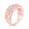 Thumbnail Image 2 of THE LEO First Light Diamond Princess & Round-Cut Anniversary Band 3/4 ct tw 14K Rose Gold