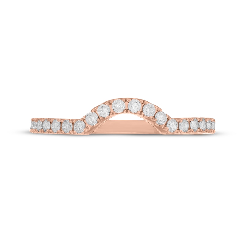 Main Image 9 of Neil Lane Artistry Lab-Grown Diamond Contour Wedding Band 1/3 ct tw 14K Rose Gold