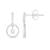 Thumbnail Image 0 of Unstoppable Love Diamond Solitaire Circle Drop Earrings 1/5 ct tw 10K White Gold