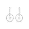 Thumbnail Image 1 of Unstoppable Love Diamond Solitaire Circle Drop Earrings 1/5 ct tw 10K White Gold
