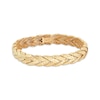 Thumbnail Image 1 of Diamond-Cut Solid Wheat Chain Bracelet 14K Yellow Gold 7.5&quot;