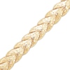 Thumbnail Image 2 of Diamond-Cut Solid Wheat Chain Bracelet 14K Yellow Gold 7.5&quot;