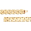 Thumbnail Image 2 of Diamond-Cut Solid Wheat Chain Bracelet 14K Yellow Gold 7.5"