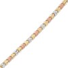 Thumbnail Image 2 of Chevron Link Bracelet Tri-Tone Gold 7.25&quot;