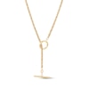 Thumbnail Image 0 of Toggle Hollow Rope Chain Necklace 10K Yellow Gold 17.75"