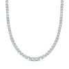Thumbnail Image 0 of Multi-Diamond Center Tennis Necklace 1/2 ct tw Sterling Silver 17"