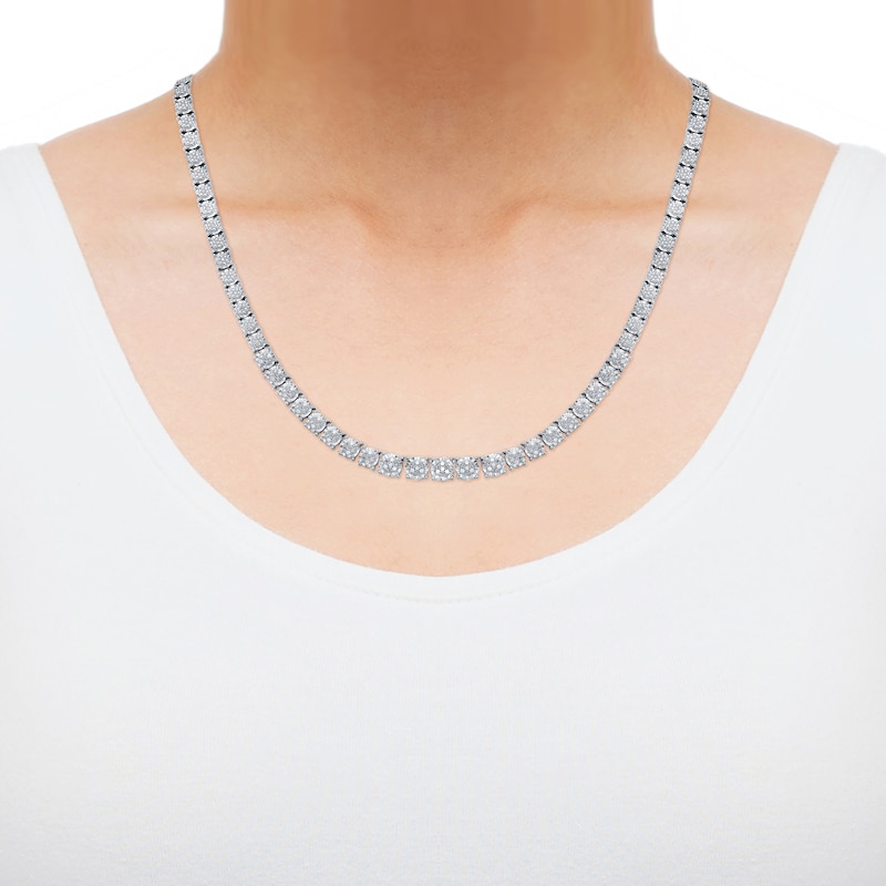 1 Ct. T.W. Diamond Tennis Necklace