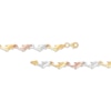 Thumbnail Image 2 of Dolphin Link Bracelet 10K Tri-Tone Gold 7.25"