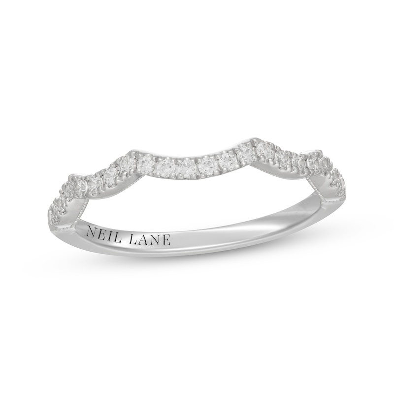 Main Image 7 of Neil Lane Diamond Contour Wedding Band 1/4 ct tw 14K White Gold