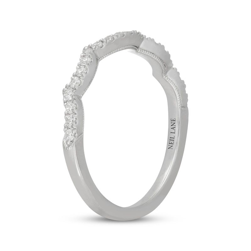 Main Image 8 of Neil Lane Diamond Contour Wedding Band 1/4 ct tw 14K White Gold