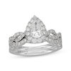 Thumbnail Image 1 of Neil Lane Artistry Pear-Shaped Lab-Grown Diamond Bridal Set 1-5/8 ct tw 14K White Gold