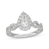 Thumbnail Image 1 of Neil Lane Artistry Pear-Shaped Halo Lab-Grown Diamond Engagement Ring 1-1/2 ct tw 14K White Gold