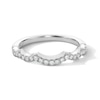 Thumbnail Image 13 of Neil Lane Artistry Lab-Grown Diamond Scalloped Wedding Band 1/4 ct tw 14K White Gold