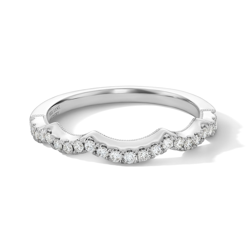 Main Image 13 of Neil Lane Artistry Lab-Grown Diamond Scalloped Wedding Band 1/4 ct tw 14K White Gold