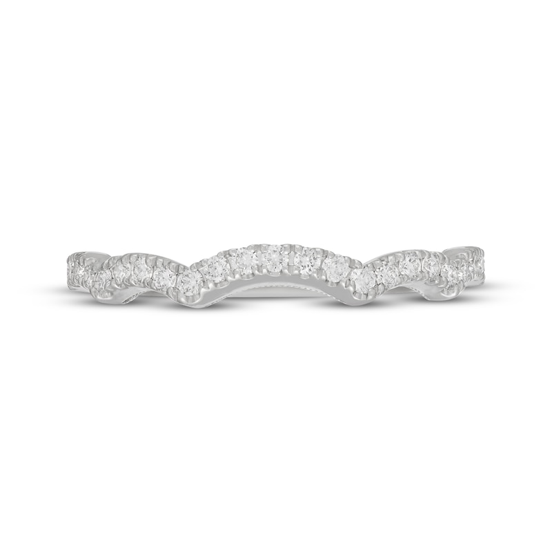 Main Image 9 of Neil Lane Artistry Lab-Grown Diamond Scalloped Wedding Band 1/4 ct tw 14K White Gold