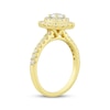 Thumbnail Image 2 of Round-Cut Diamond Double Halo Engagement Ring 1 ct tw 18K Yellow Gold