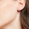 Thumbnail Image 2 of Diamond Halo Stud Earrings 1/2 ct tw 10K White Gold