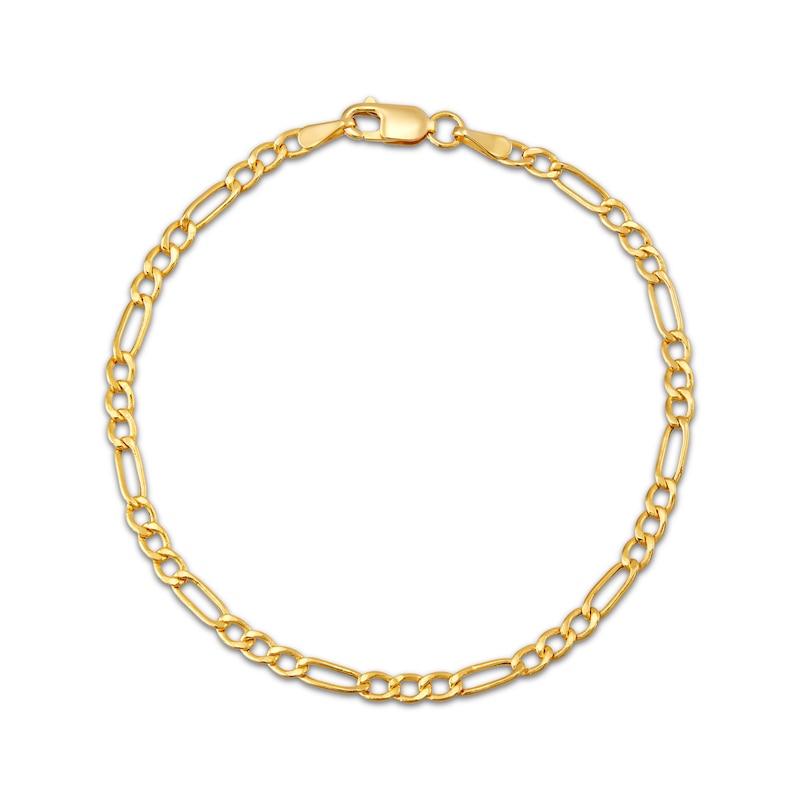 Main Image 1 of Children's Figaro Chain Bracelet Solid 14K Yellow Gold 6"
