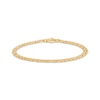 Thumbnail Image 1 of Byzantine Chain Bracelet 2.95mm Hollow 14K Yellow Gold 7.5&quot;