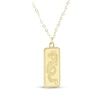 Thumbnail Image 1 of Dragon Dog Tag Necklace 14K Yellow Gold 18"