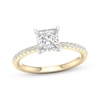 Thumbnail Image 0 of Lab-Created Diamonds by KAY Princess-Cut Engagement Ring 1-3/4 ct tw 14K Two-Tone Gold