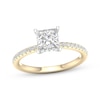 Thumbnail Image 1 of Now + Forever Lab-Grown Diamonds Princess-Cut Engagement Ring 1-3/4 ct tw 14K Two-Tone Gold