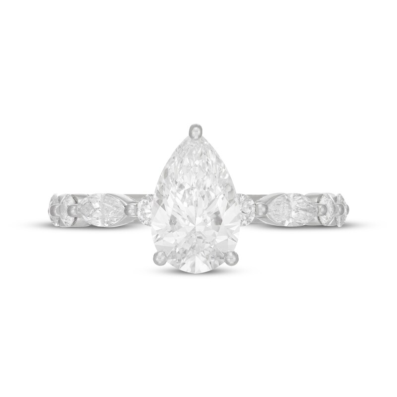 Main Image 3 of Neil Lane Artistry Pear-Shaped Lab-Grown Diamond Engagement Ring 2-1/3 ct tw 14K White Gold