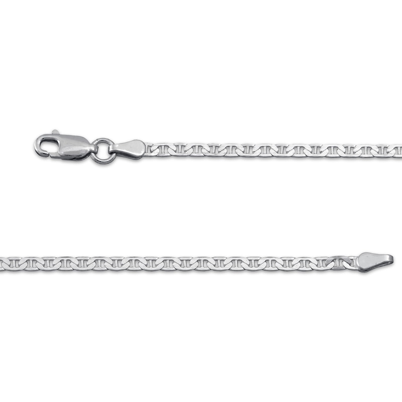 Main Image 3 of Diamond-Cut Mariner Chain Necklace 3mm 100% Repurposed Solid Sterling Silver 18&quot;