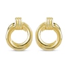 Thumbnail Image 2 of Hollow Open Circle Earrings 14K Yellow Gold