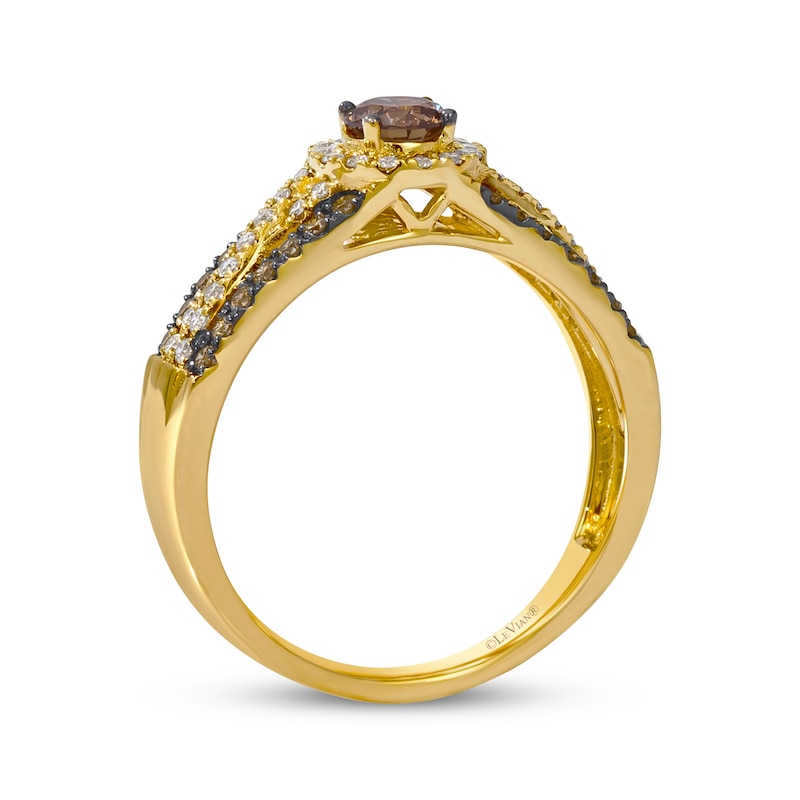 Main Image 3 of Le Vian Diamond Ring 7/8 ct tw 14K Honey Gold