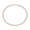 Thumbnail Image 1 of Diamond-Cut Curb Chain Bracelet 5mm Semi-Solid 10K Yellow Gold 7.5&quot;