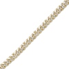 Thumbnail Image 2 of Diamond-Cut Curb Chain Bracelet 5mm Semi-Solid 10K Yellow Gold 7.5&quot;