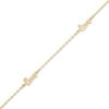 Thumbnail Image 2 of &quot;Love&quot; Station Anklet 10K Yellow Gold 10&quot;