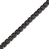Thumbnail Image 2 of Men's Black Spinel Link Bracelet Black & Rose Stainless Steel 8.5"