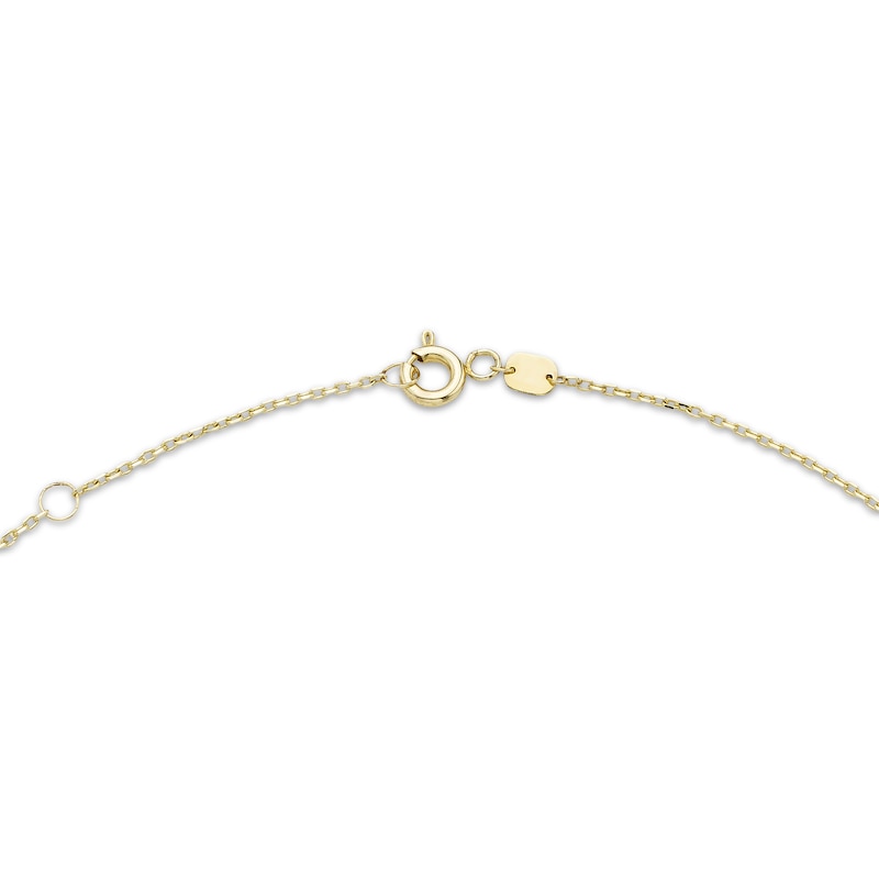 Main Image 3 of Butterfly Link Anklet Solid 10K Yellow Gold 10&quot;