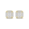 Thumbnail Image 2 of KAY Lab-Grown Diamonds Men's Multi-Stone Cushion Stud Earrings 1 ct tw 10K Yellow Gold