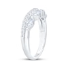 Thumbnail Image 2 of Now + Forever Lab-Grown Diamonds Marquise & Round-Cut Two-Row Contour Ring 3/4 ct tw 14K White Gold