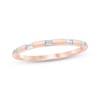 Thumbnail Image 1 of Now + Forever Baguette-Cut Diamond Five-Stone Anniversary Ring 1/5 ct tw 10K Rose Gold