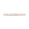Thumbnail Image 3 of Now + Forever Baguette-Cut Diamond Five-Stone Anniversary Ring 1/5 ct tw 10K Rose Gold