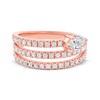 Thumbnail Image 3 of Pear-Shaped Diamond Three-Row Spiral Ring 1 ct tw 10K Rose Gold