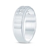 Thumbnail Image 2 of Now + Forever Men's Grooved Diamond Wedding Band 3/4 ct tw 10K White Gold