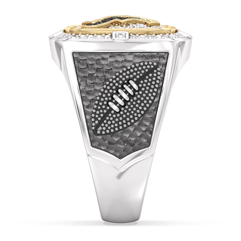 Main Image 4 of True Fans Houston Texans Championship Ring Sterling Silver & 10K Yellow Gold Ring