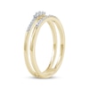 Thumbnail Image 2 of Diamond Faux Stack Two-Row Ring 1/6 ct tw 10K Yellow Gold